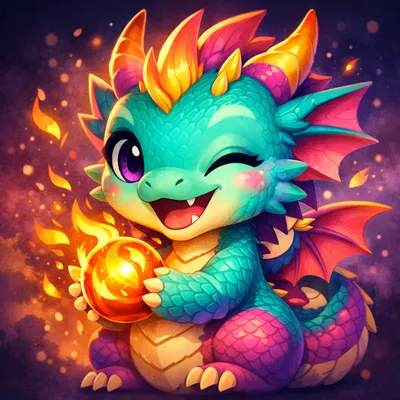A vibrant stylized avatar of a colorful cat with expressive eyes and unique patterns, perfect for a friendly and engaging pro